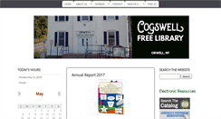 Desktop Screenshot of cogswellfreelibrary.org